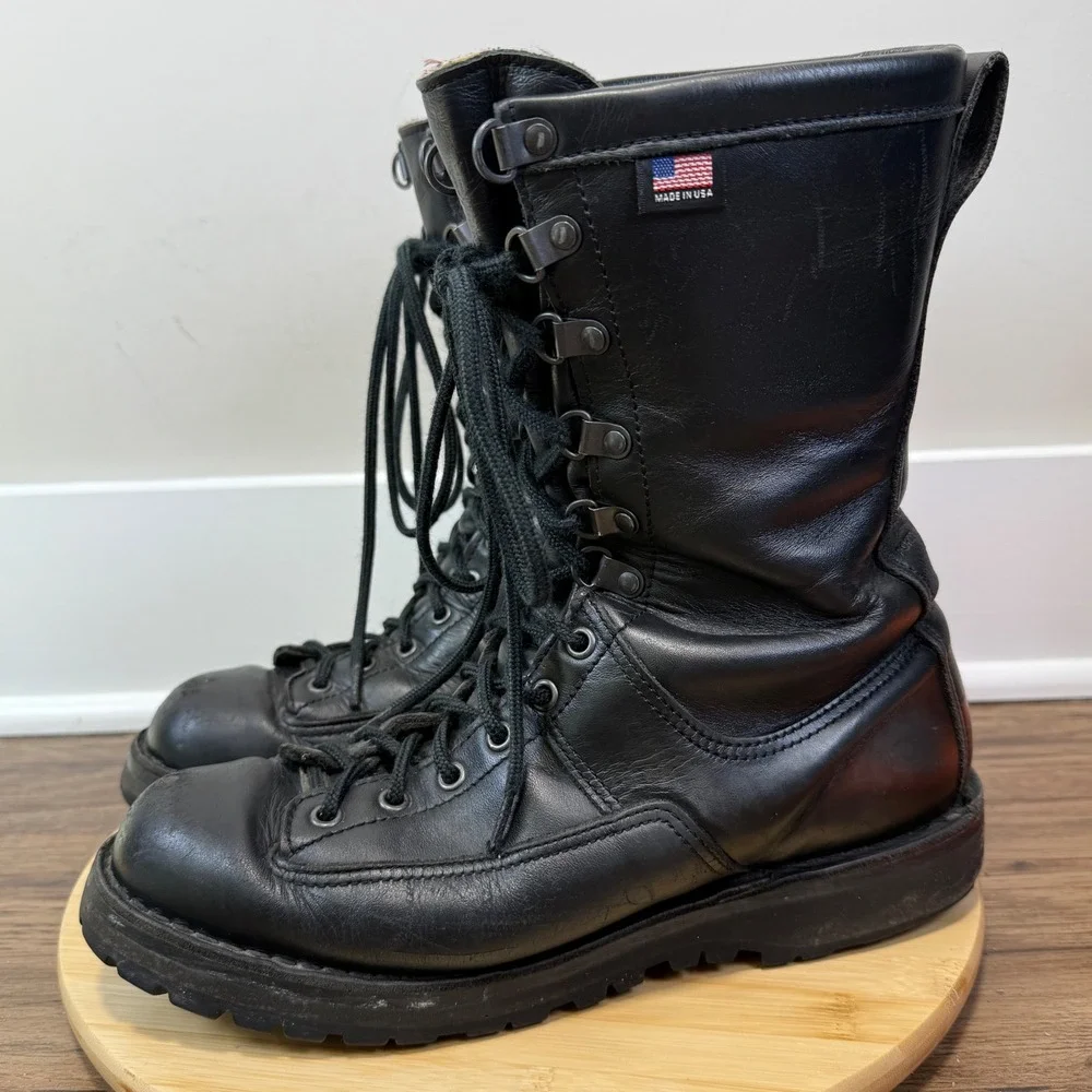 Danner Fort Lewis Boots Men 9 Black 69110 Gore-Tex 200G USA Made Tactical Leathe